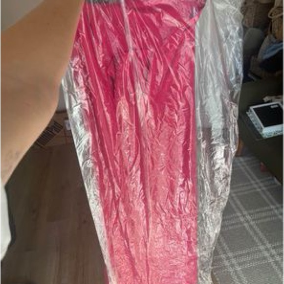 Halter Turtle Gown in Rose - Picture 2 of 3